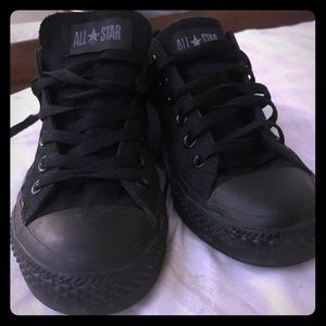 NWOT Black Converse All Star Low top Sneakers